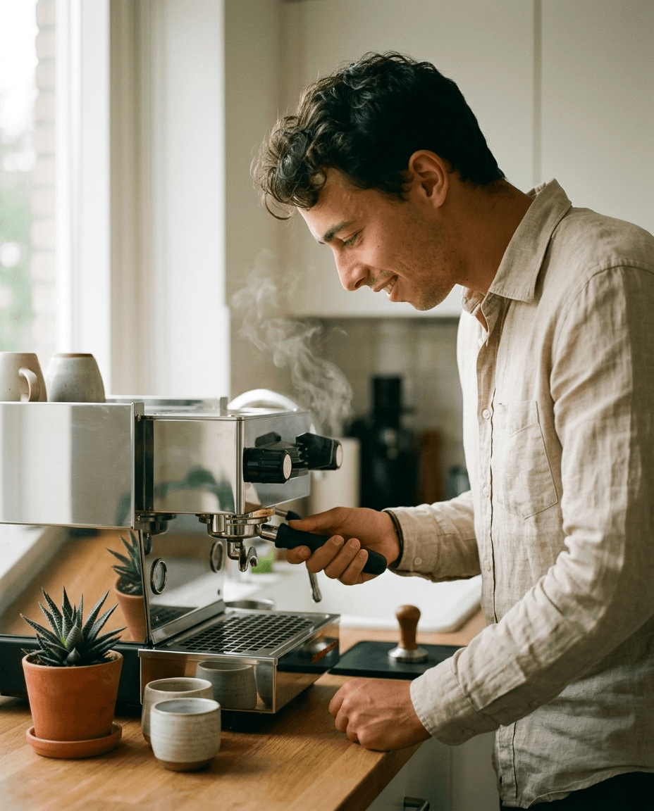 Espresso wordt gezet